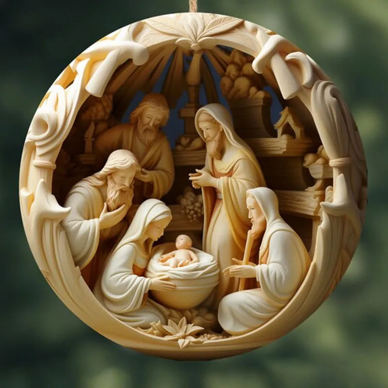 Ornement de Noël Nativité