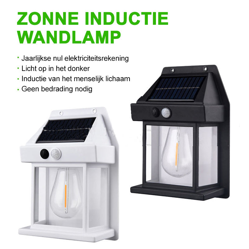 Wandlamp op zonne-energie