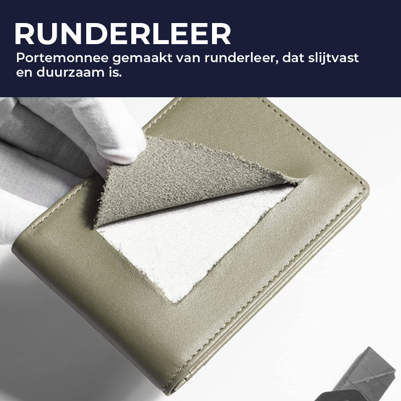 Slanke herenportemonnee met RFID-blokkering