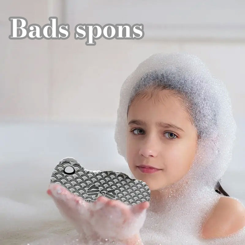 Magische exfoliërende badspons