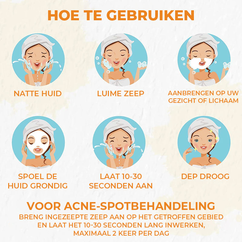 Kurkuma Zeep voor Gezicht & Lichaam