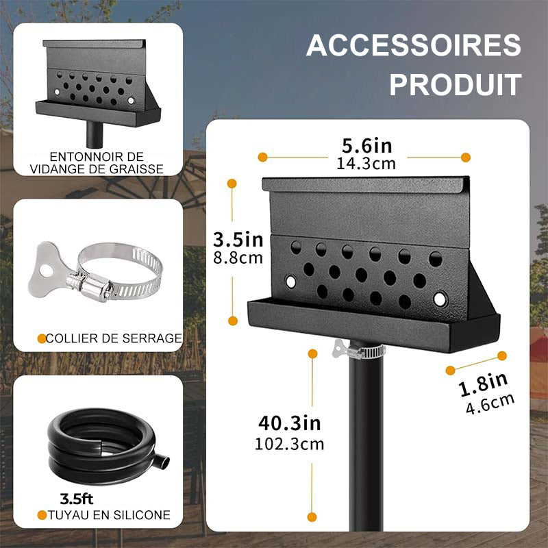 Égouttoir à graisse pour barbecue