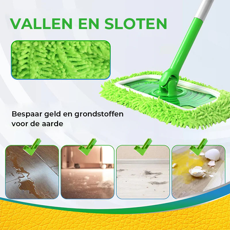 Chenille Mop Navulpads voor Thuisgebruik – Vervangende Mopkoppen voor Vloerreiniging