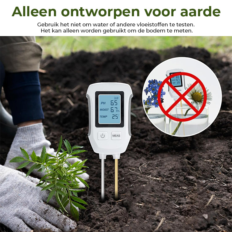 3-in-1 Digitale Plantengrond Vochtmeter