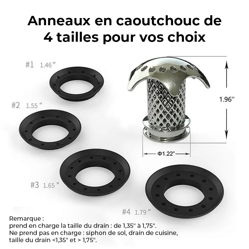 Filtre protecteur pour attrape-cheveux de vidange