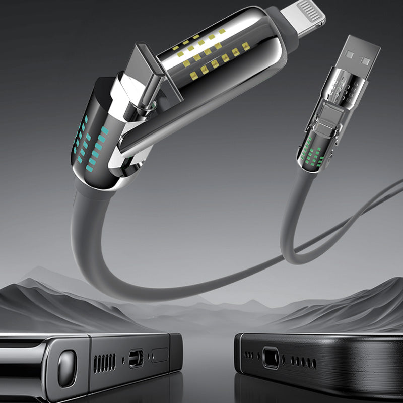 240W 4-in-1 USB-C snellaadkabel