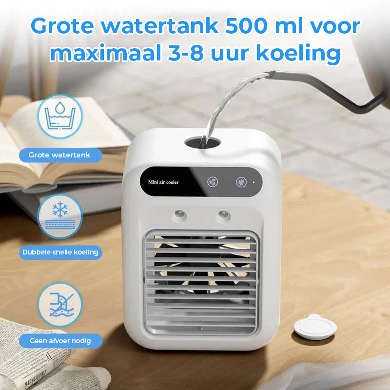 Draagbare 3-in-1 koelventilator met 2 snelheden en mistfunctie
