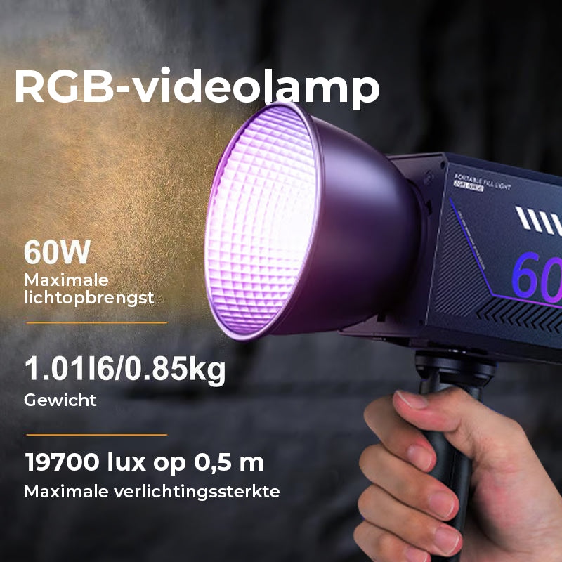 Draagbare videolamp