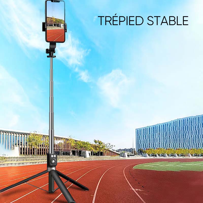 Nouveau bâton de selfie 6 en 1 avec lumière d'appoint