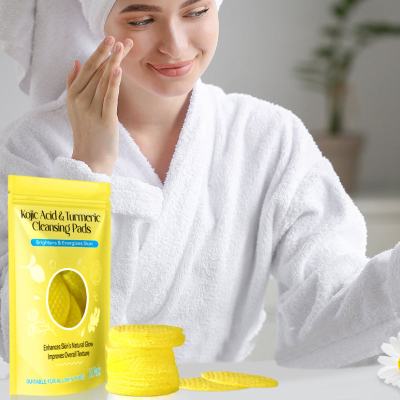 Kurkuma reinigende exfoliërende pads