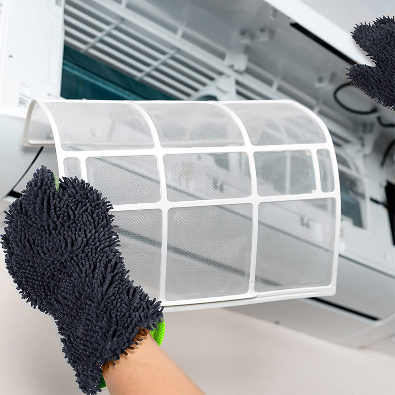 Gants de lavage de voiture double face à cinq doigts