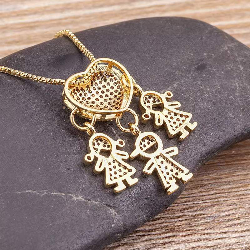 L'amour et mes enfants - Collier d'amour maternel