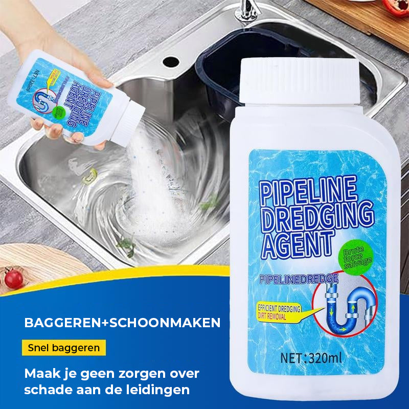 Krachtig pijpbaggermiddel