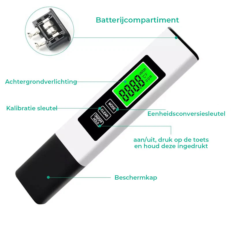 Nieuwe 4-in-1 Digitale TDS Meter