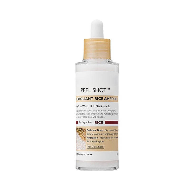 Zachte exfoliërende ampul – zwarte rijst