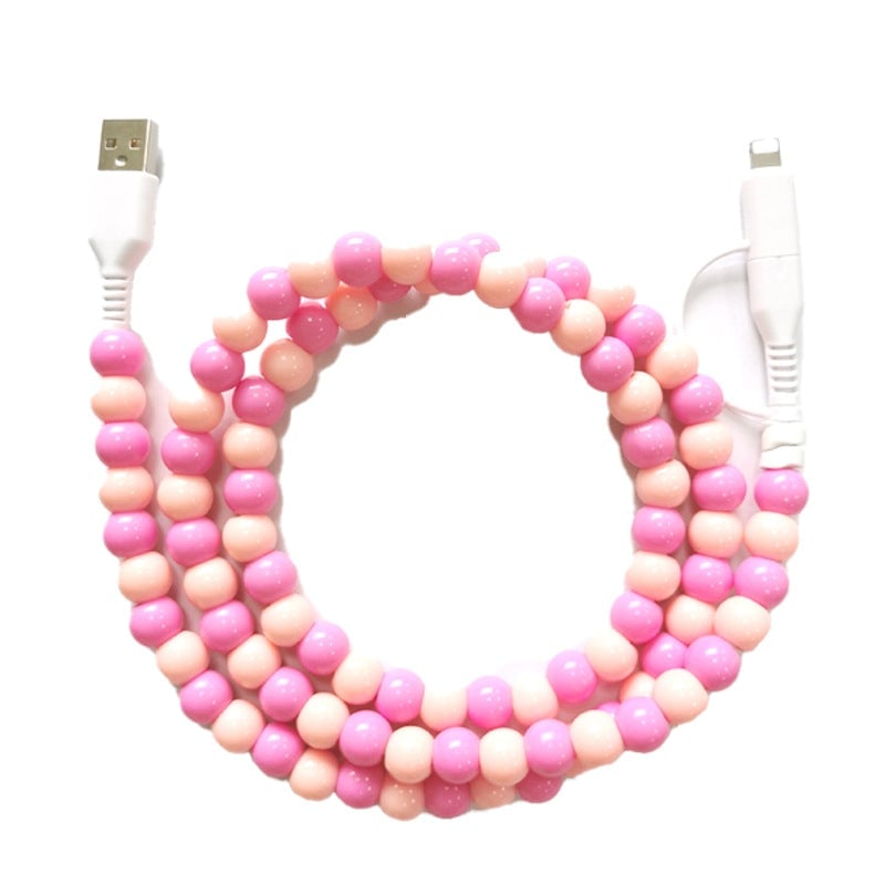 Creatieve kralen 2-in-1 datakabel