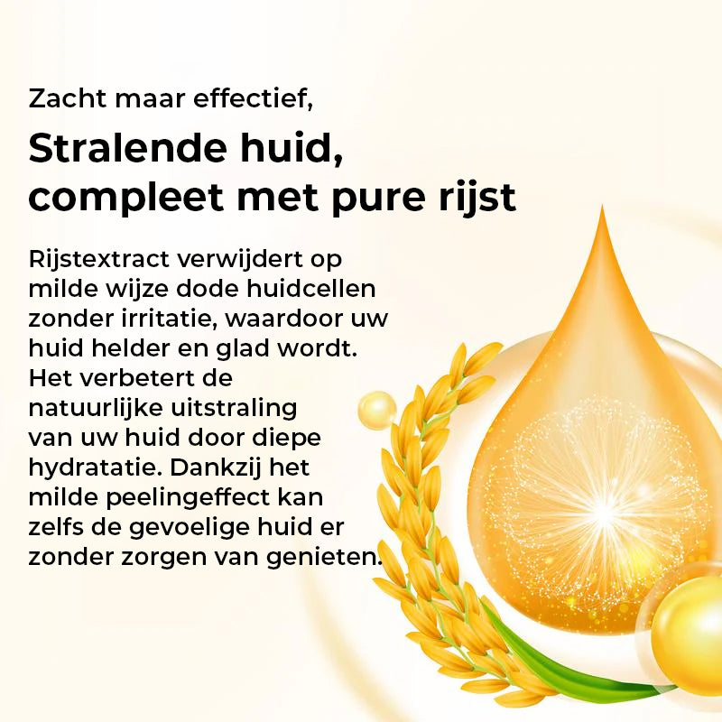 Gloeiende rijstampul set van twee - Serums voor verheldering, exfoliatie en hydratatie