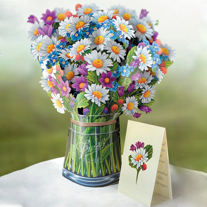 Carte de vœux Bouquet 3D