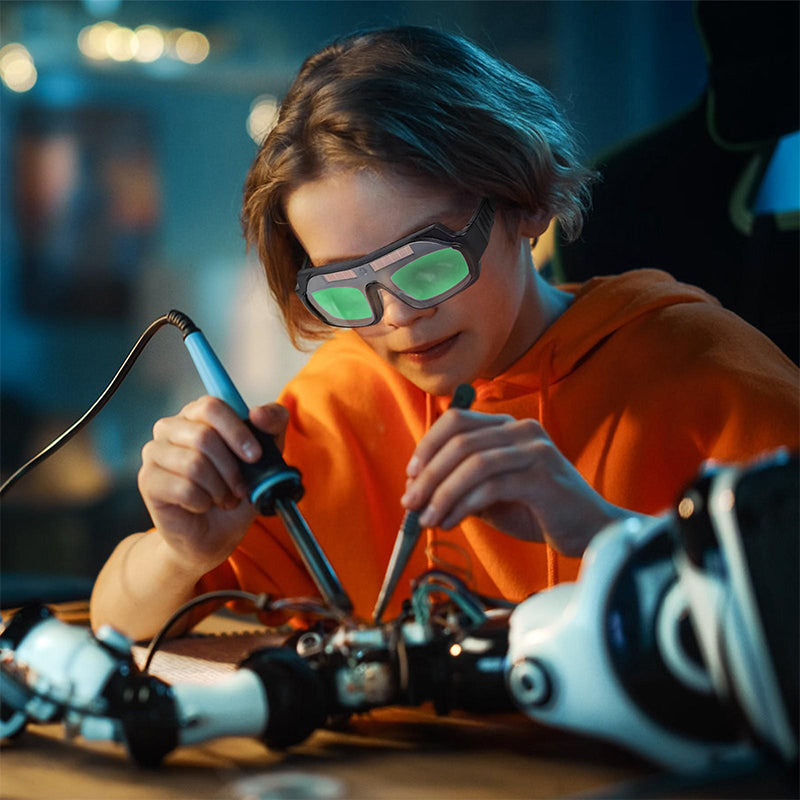 Automatisch verduisterende lasbril
