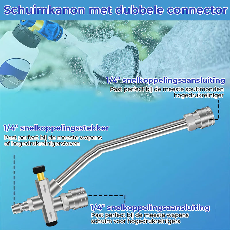 Schuimkanon Dubbele Connector Accessoire