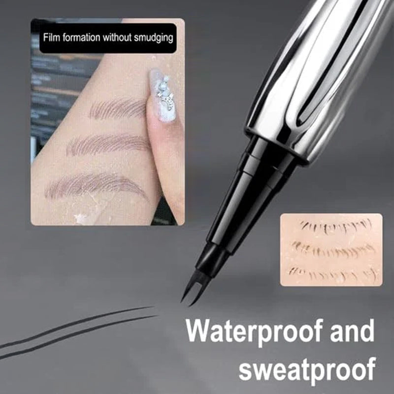 Micro-Vork Tip Potlood Langhoudend Waterdicht Wenkbrauwpotlood