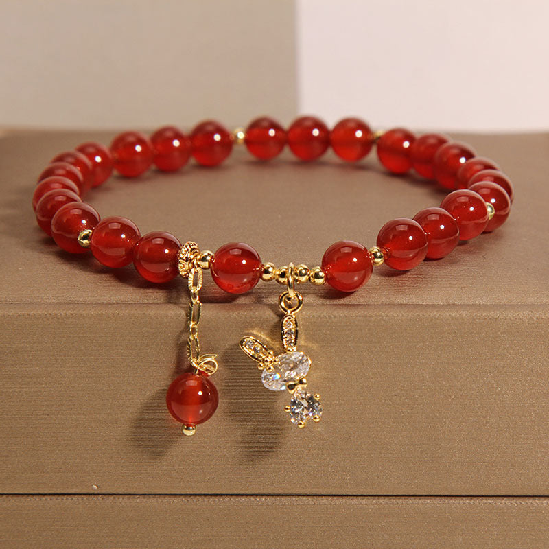 Bracelet Agate Rouge