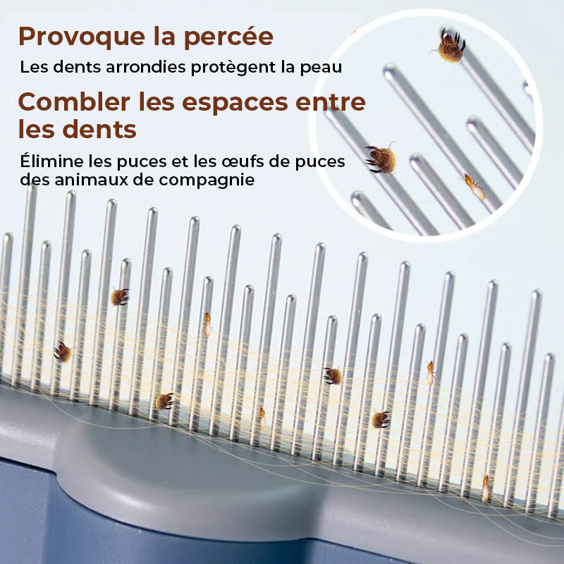 Brosse de Toilettage Autonettoyante pour Animaux