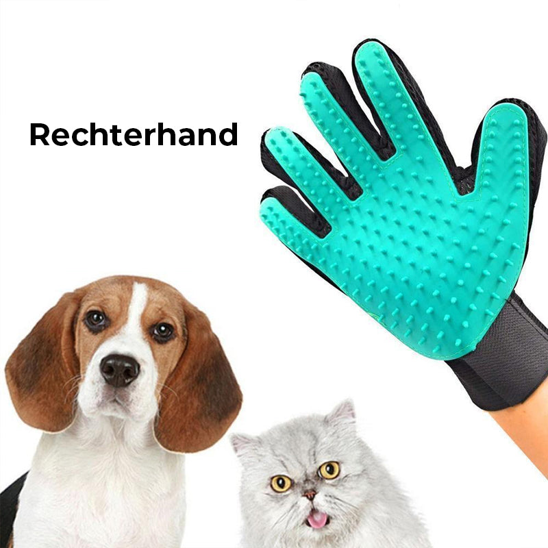 Hoogwaardige verzorgingshandschoen voor honden en katten