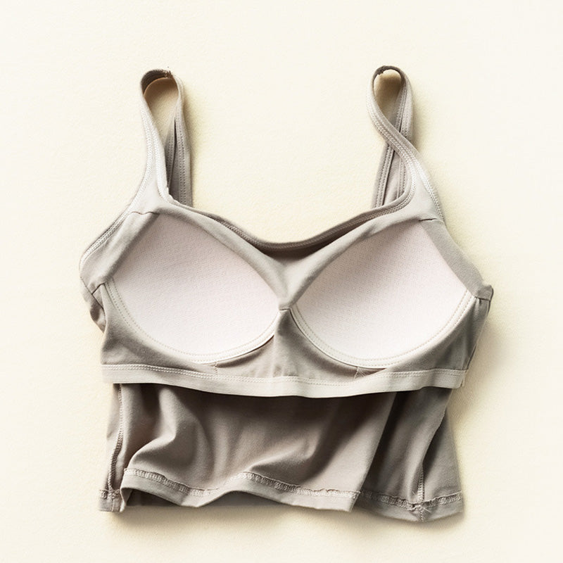 Soutien-gorge de sport respirant à séchage rapide de couleur unie pour femmes