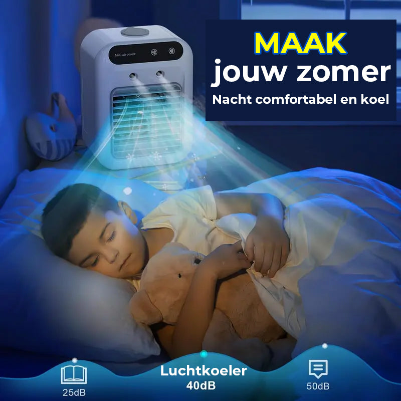 Draagbare 3-in-1 koelventilator met 2 snelheden en mistfunctie