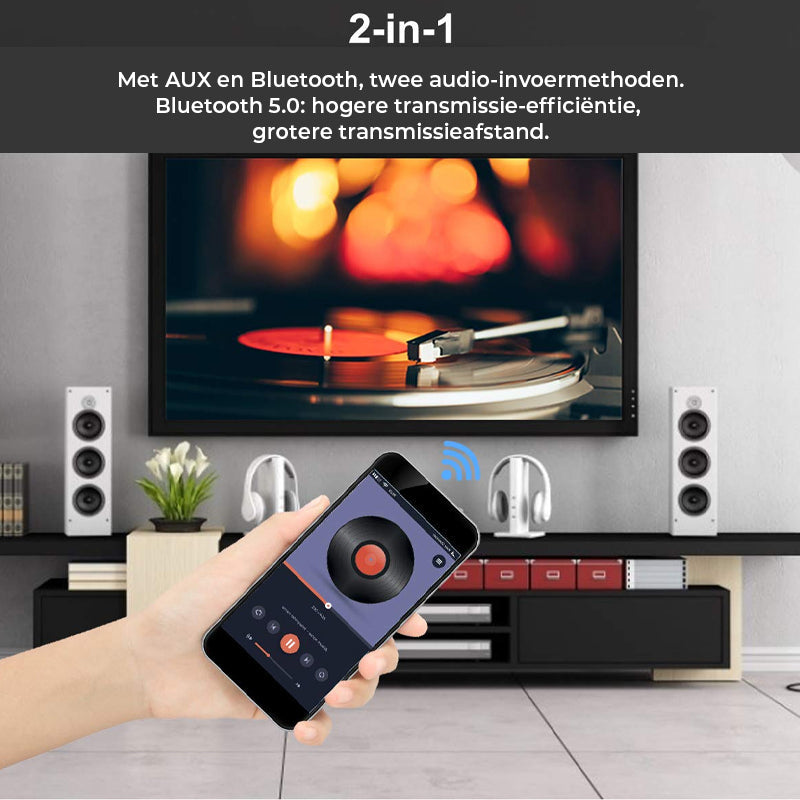 2.1-kanaals audio-ontvanger-versterkermodule