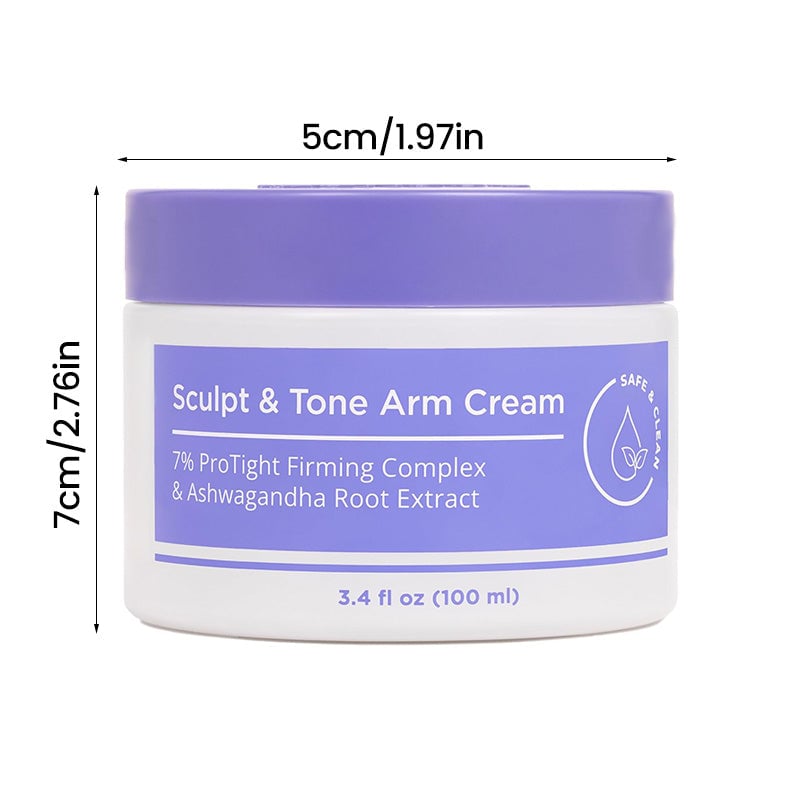 Armcrème voor vormgeving en toning