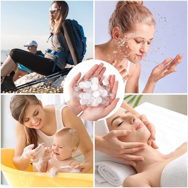Gecomprimeerde handdoektabletten