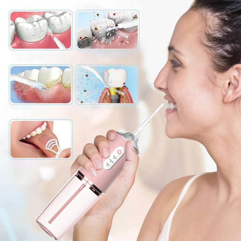 Draagbare tandheelkundige waterflosser