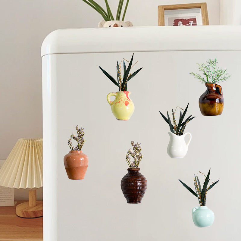 Autocollants magnétiques pour vases de réfrigérateur