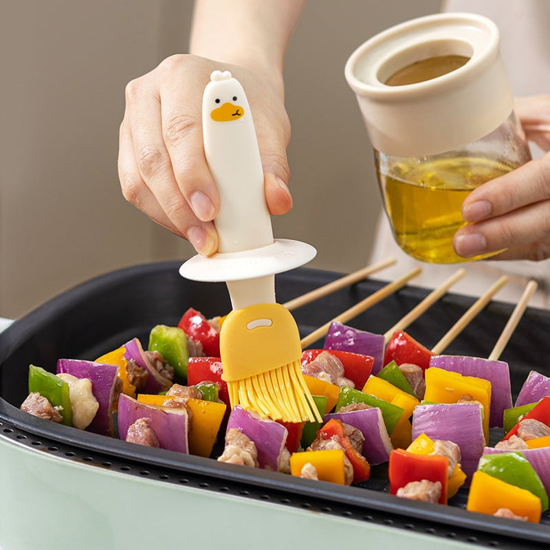 Distributeur d'huile avec brosse pour BBQ