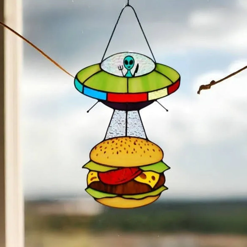 Creatieve buitenaardse koe hanger
