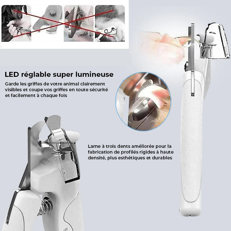 LED-Licht-Haustier-Nagelknipser