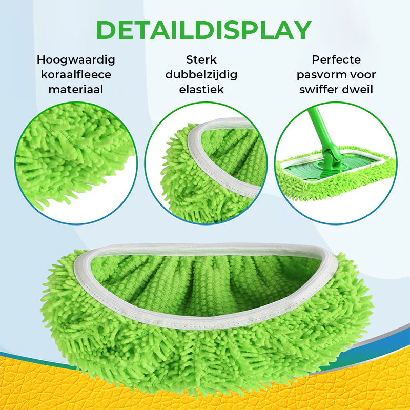 Chenille Mop Navulpads voor Thuisgebruik – Vervangende Mopkoppen voor Vloerreiniging