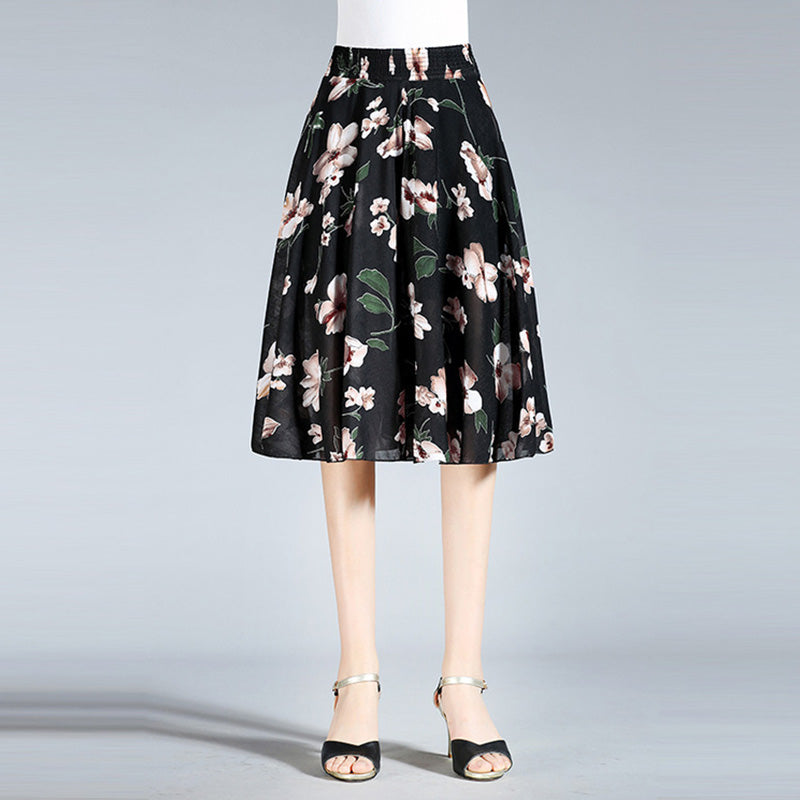 Jupe-culotte large style vintage pour femmes