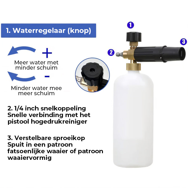 Schuimkanon Dubbele Connector Accessoire