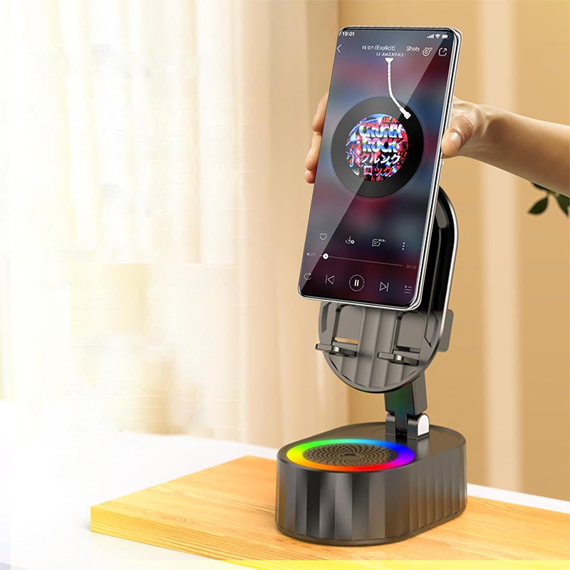 360° verstelbare telefoonstandaard met ingebouwde Bluetooth-luidspreker