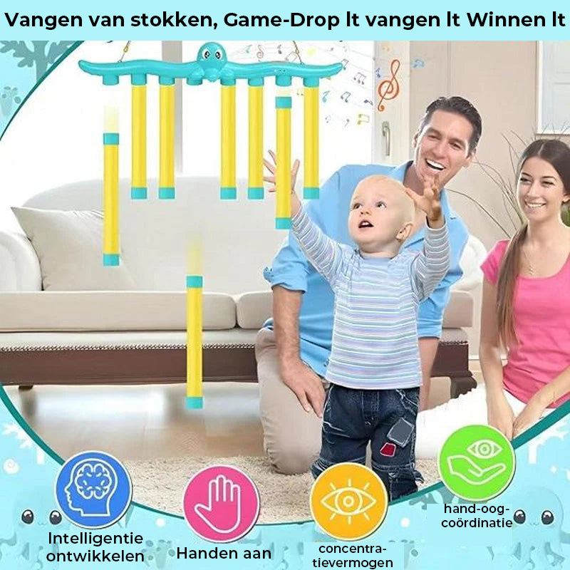 Reactie-uitdaging Octopus Stok Grijpspel
