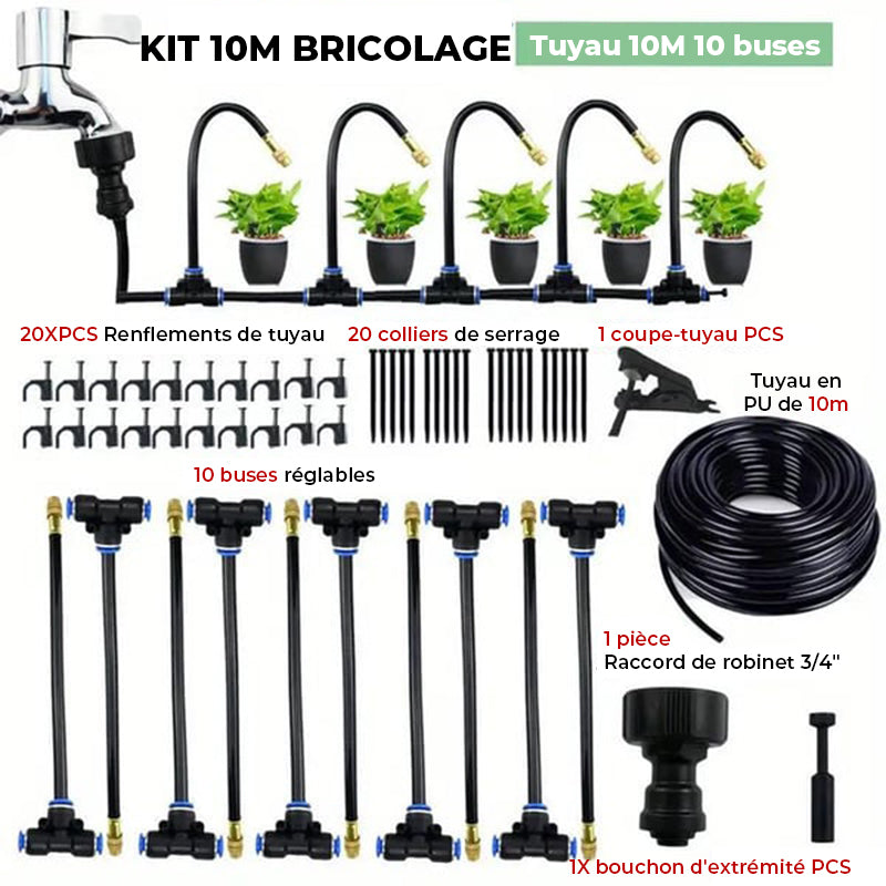 Kit d'irrigation goutte à goutte pour jardin