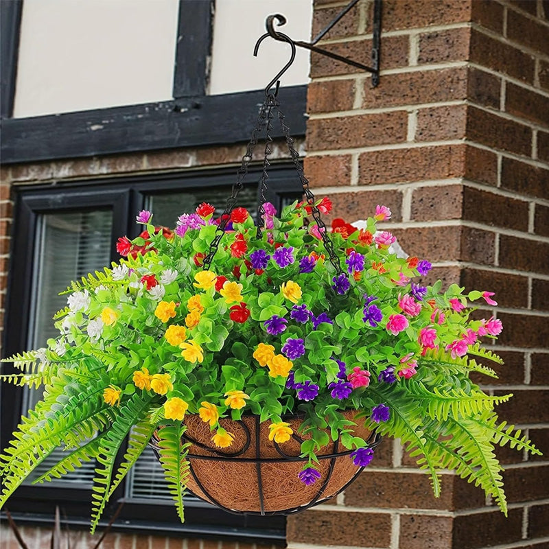 Kunstmatige hangbloemen voor buiten