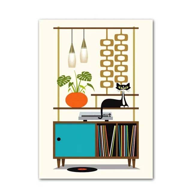 Katten kunstafdruk decoratieschilderij