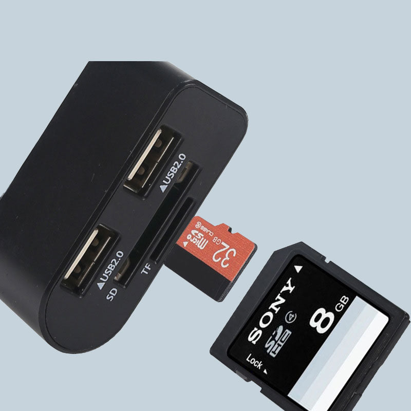 4-in-1 draaibare USB-hub