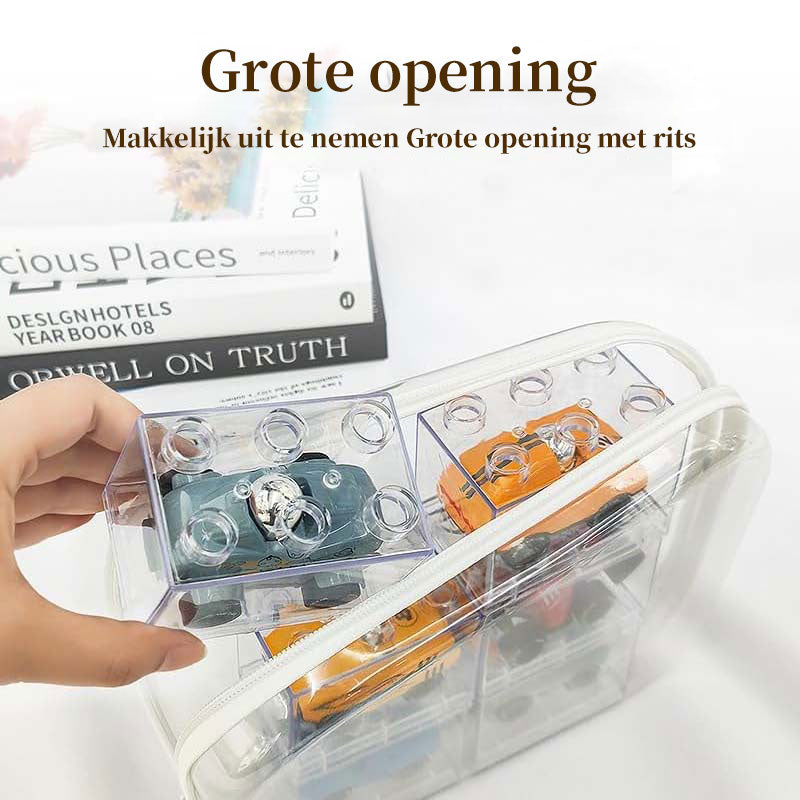 Grote capaciteit rits opbergdoos set