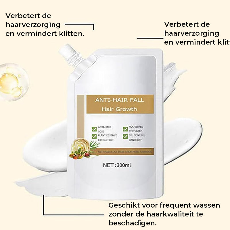 Anti-haaruitval shampoo tegen haaruitval