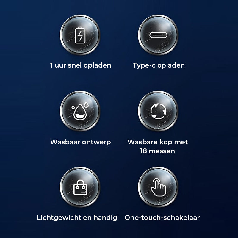 Mini draagbaar elektrisch scheerapparaat